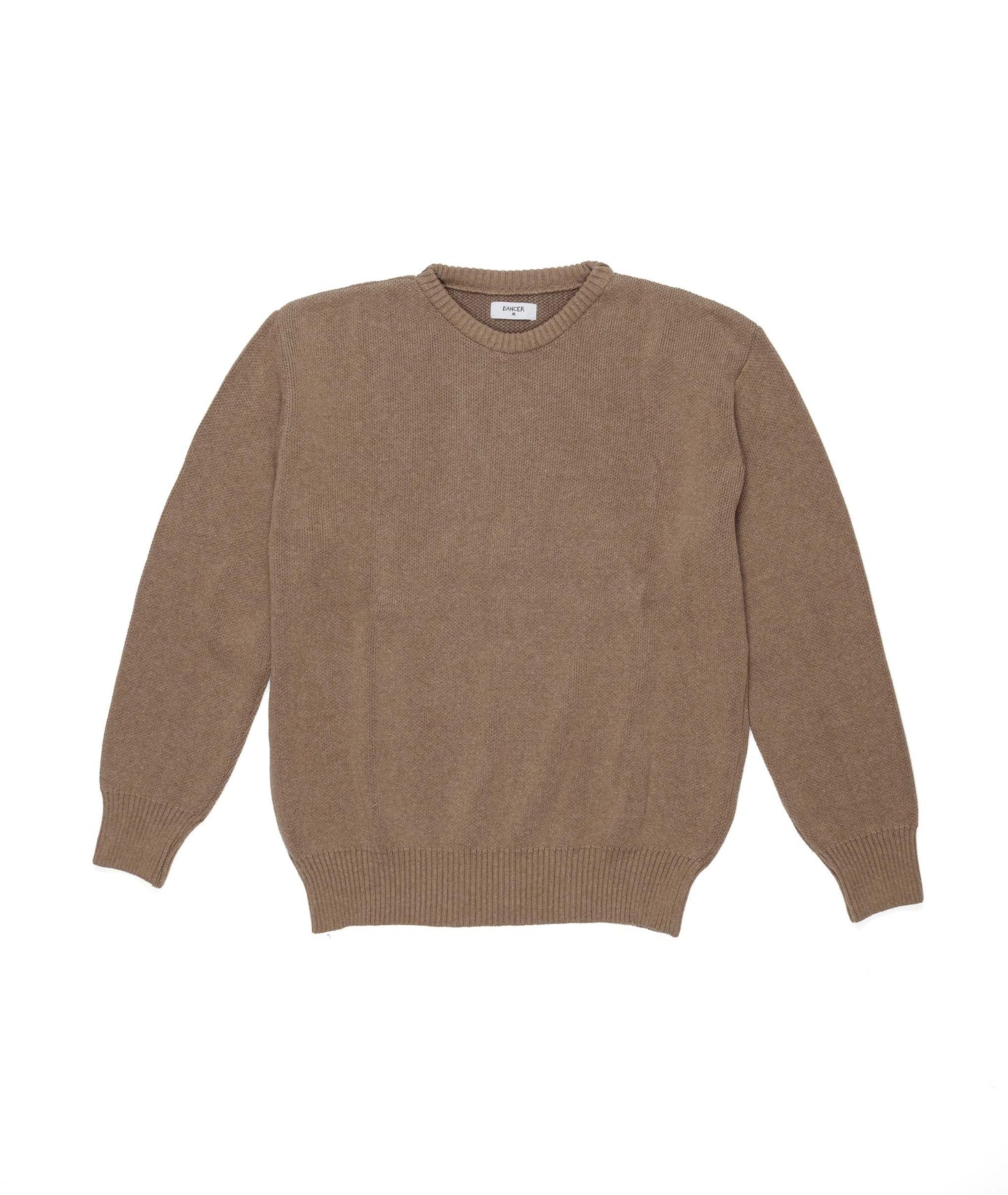 Elbow Logo Crew Knit Beige