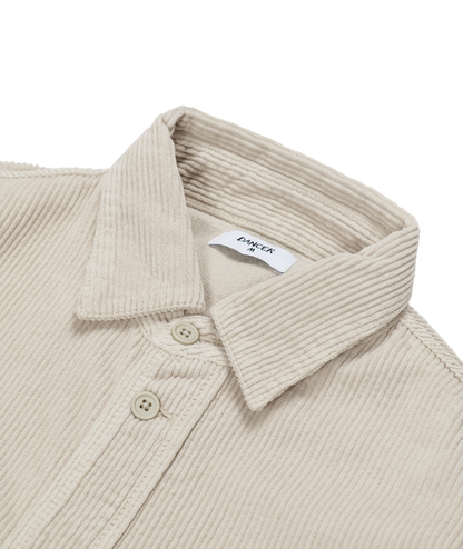 Double Pocket Overshirt Oyster White