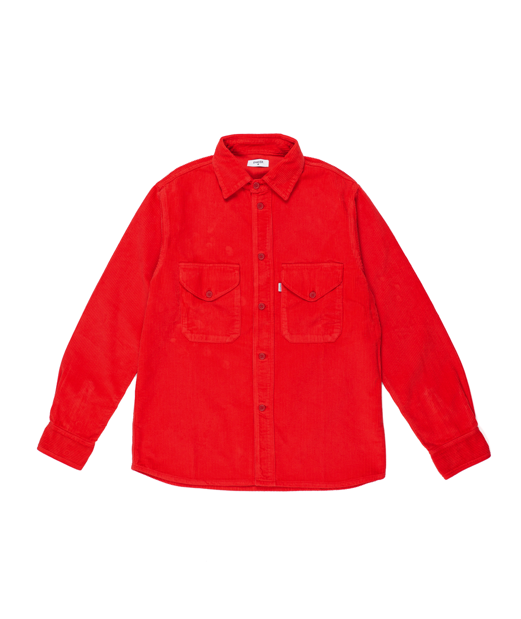 Double Pocket Overshirt Red
