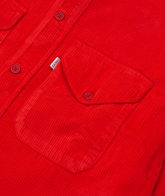 Double Pocket Overshirt Red