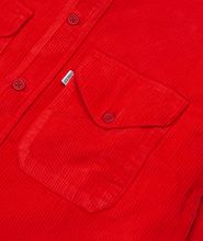 Load image into Gallery viewer, Double Pocket Overshirt Red