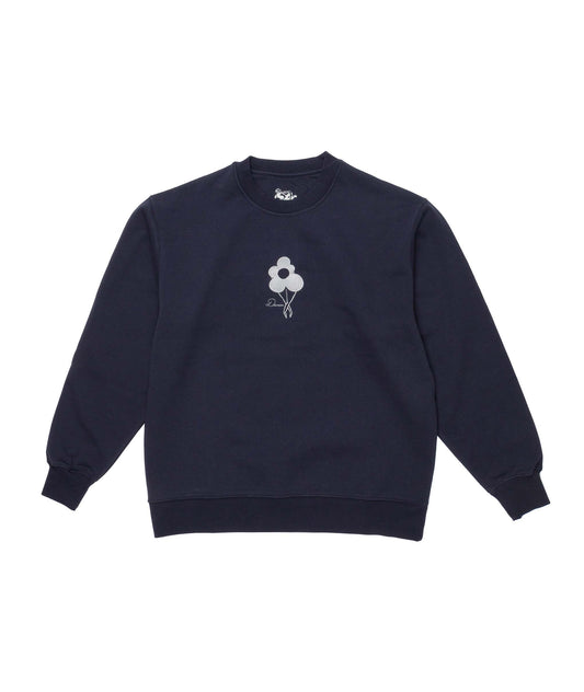 Flower Logo Crew Sweat Navy