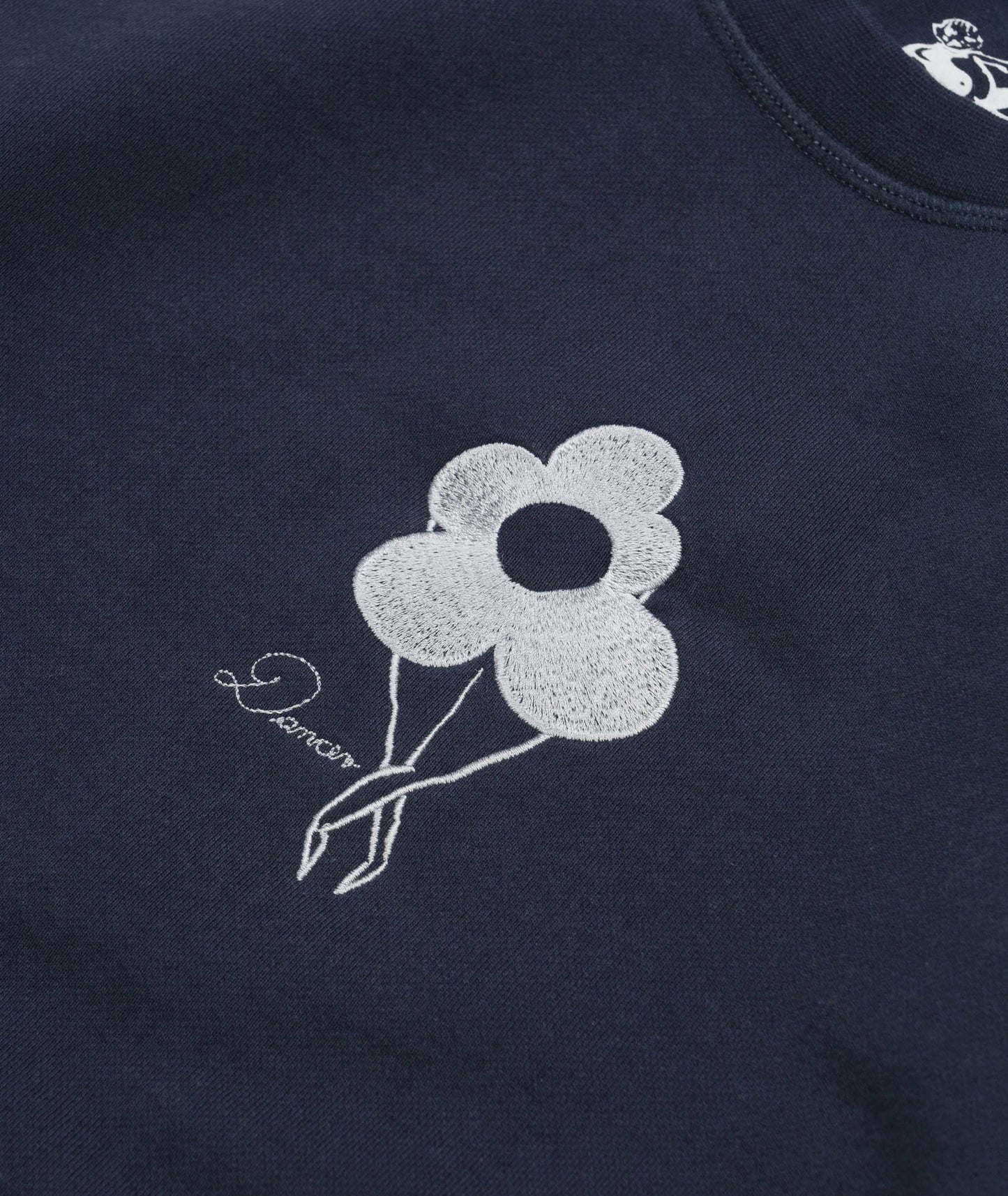 Flower Logo Crew Sweat Navy