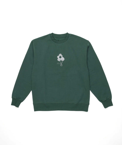 Flower Logo Crew Sweat Turq