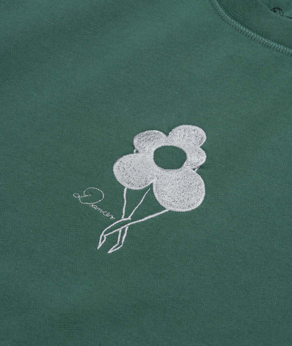 Flower Logo Crew Sweat Turq