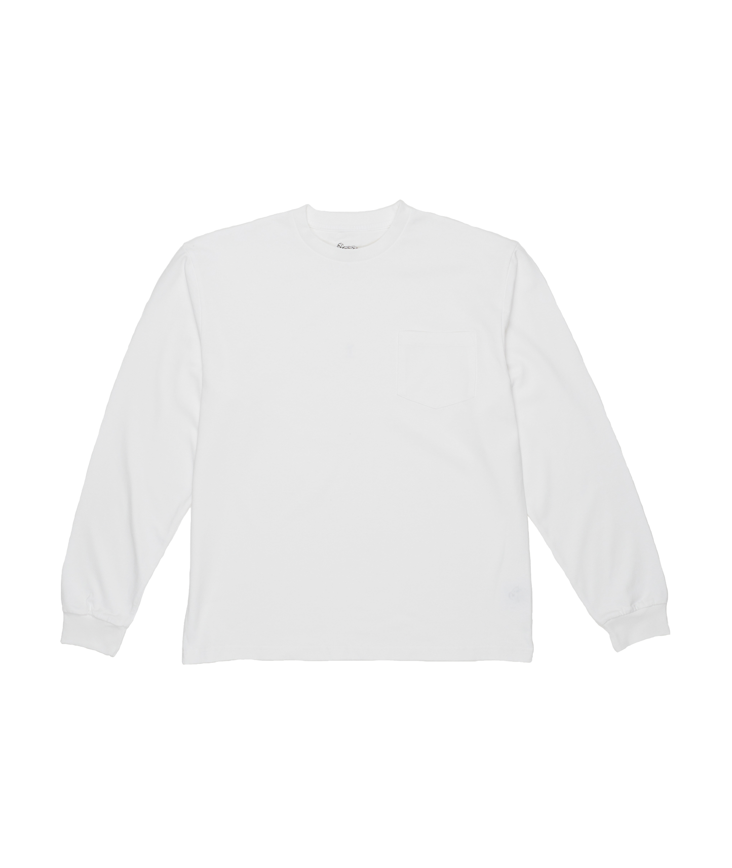 Blank LS Tee White